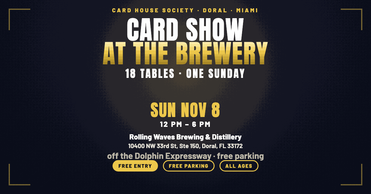 Wave Event Display Card House Society × Rolling Waves… — Nov 8, 2026 | Doral, FL
